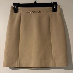 H&M wardrobe, stable, timeless mini Tan Women's Skirt XS